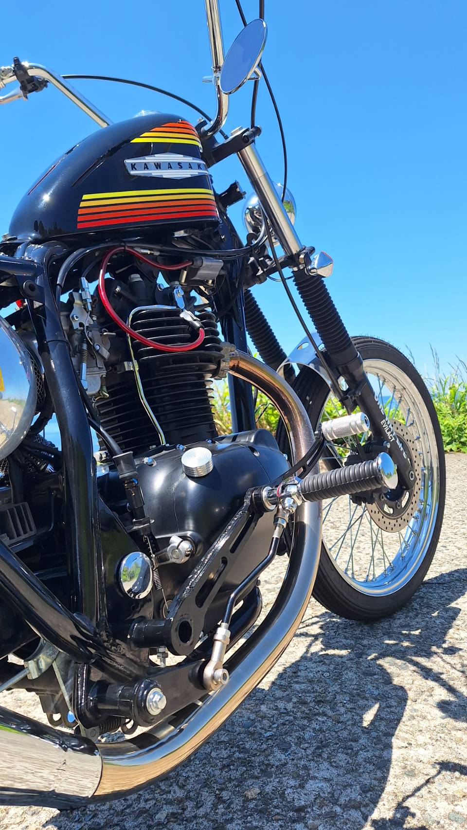 【受注販売】Kawasaki 250TR用 簡単ミッドハイステップキット