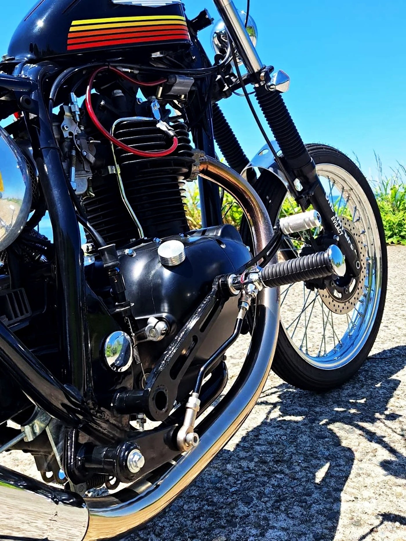 【受注販売】Kawasaki 250TR用 簡単ミッドハイステップキット