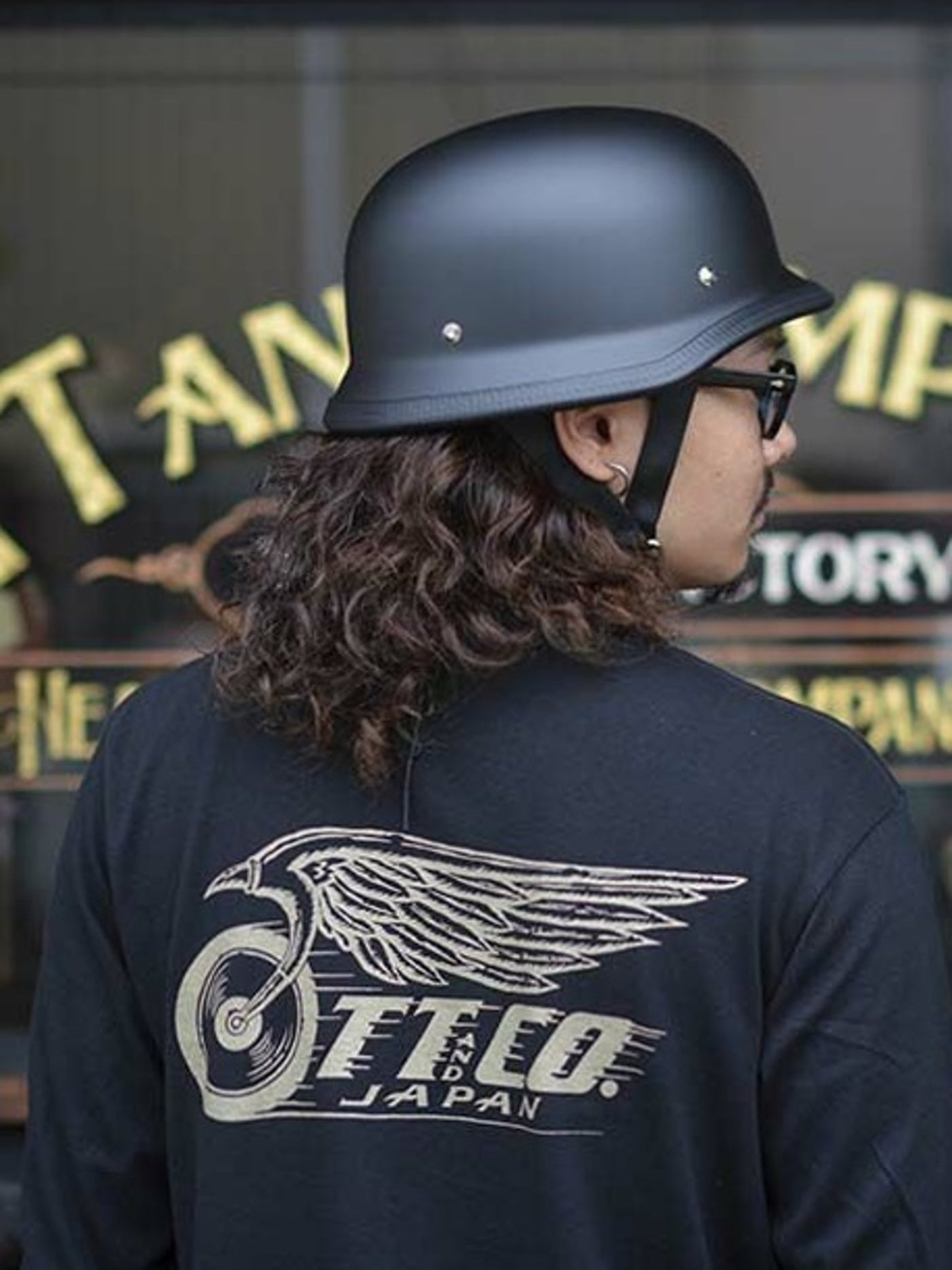 TT&CO. | USA GERMAN HALF HELMET SEMI GLOSS BLACK