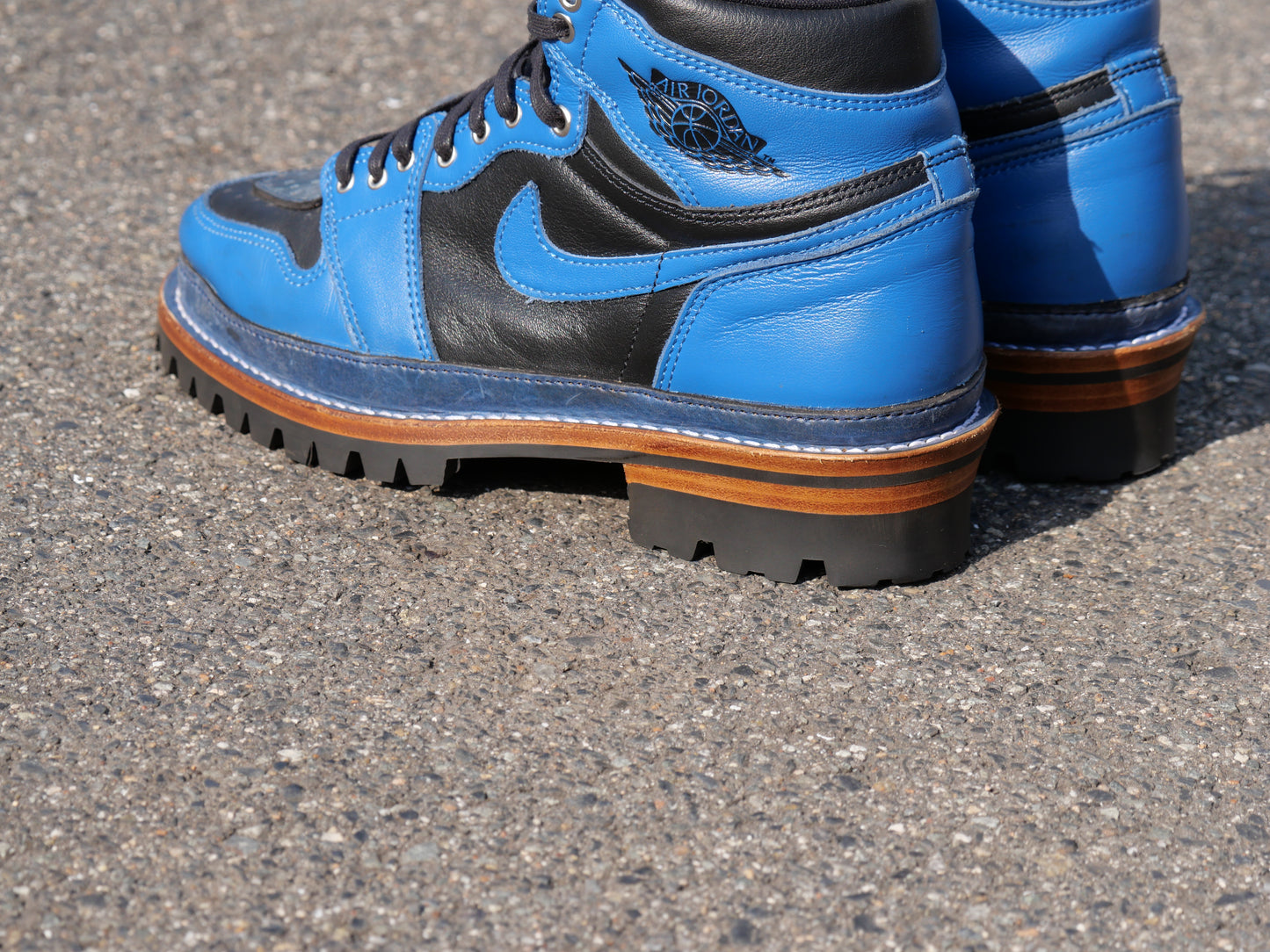 USED NIKE AIR JORDAN 1 【MarinaBlue】 MOTOR CYCLE REPAIR VIBRAM 27.0cm