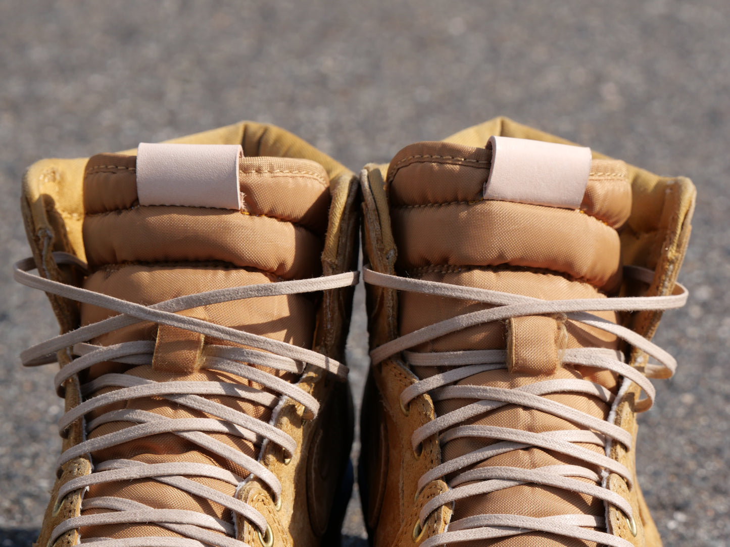 USED NIKE AIR JORDAN 1 【WHEAT】 MOTOR CYCLE REPAIR VIBRAM 27.0cm