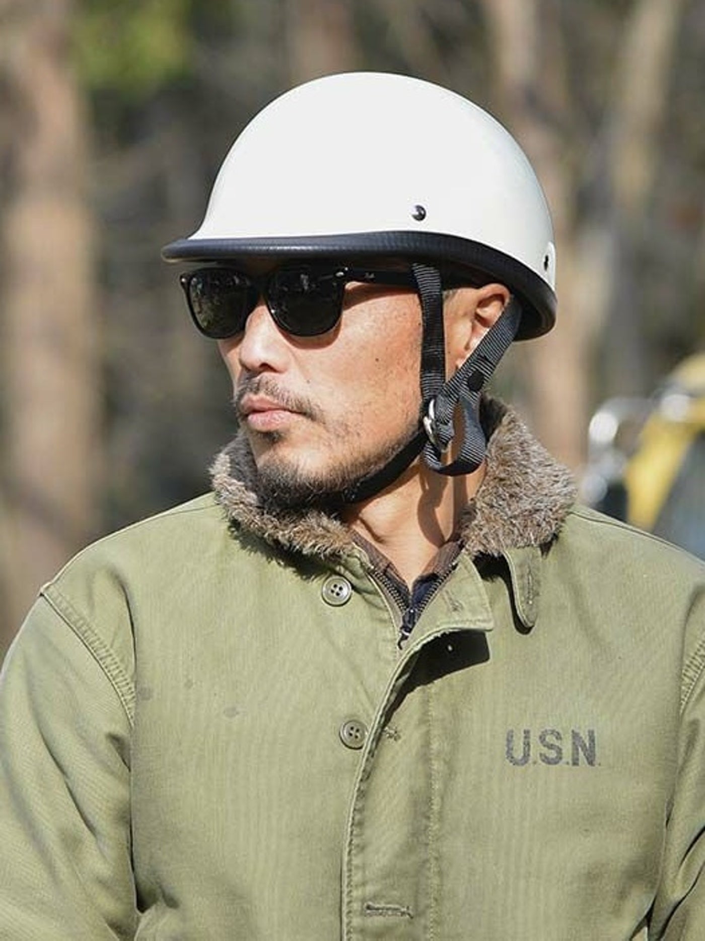 TT&CO. | USA JOCKEY IVORY HALF HELMET