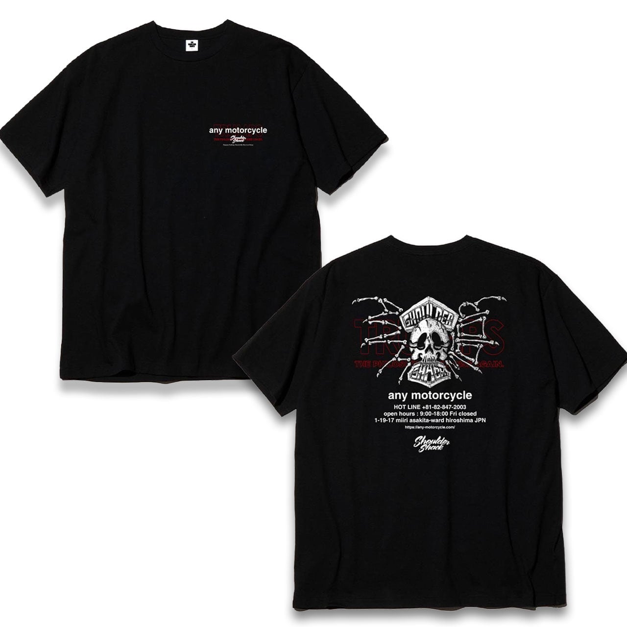 スカルTシャツ(ブラック)【受注販売商品】