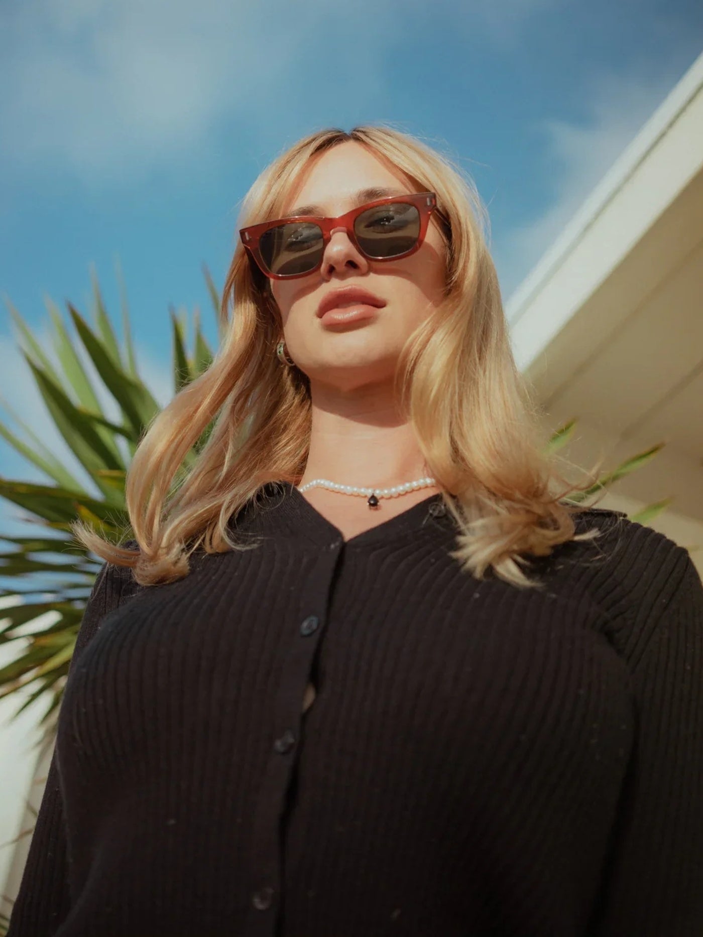DECADE EYEWEAR | EARL 50s - GLOSS BLACK/BLUE