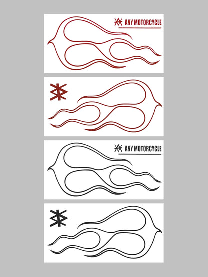 Flames Tank Decal - Matte 1