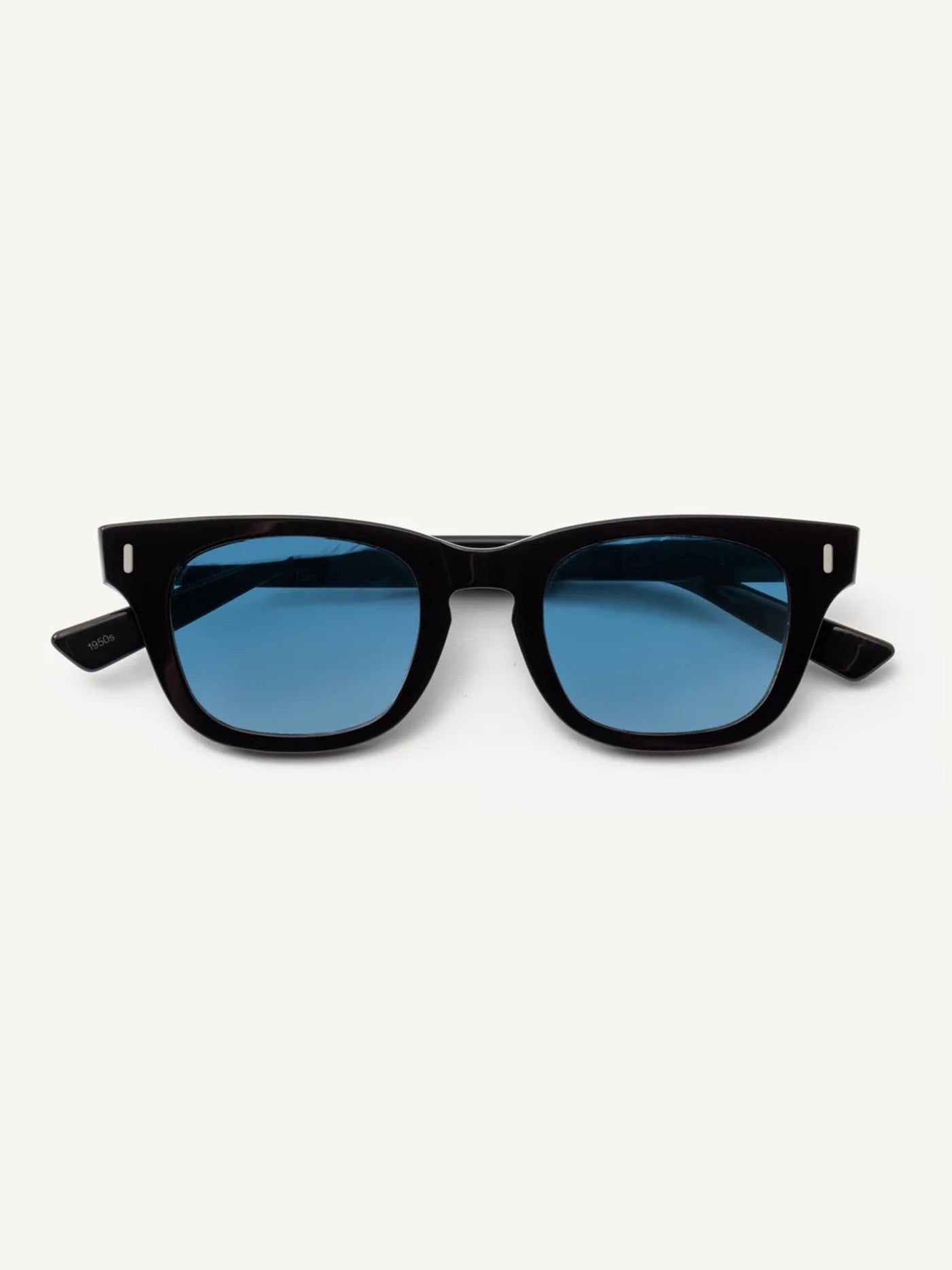 DECADE EYEWEAR | EARL 50s - GLOSS BLACK/BLUE