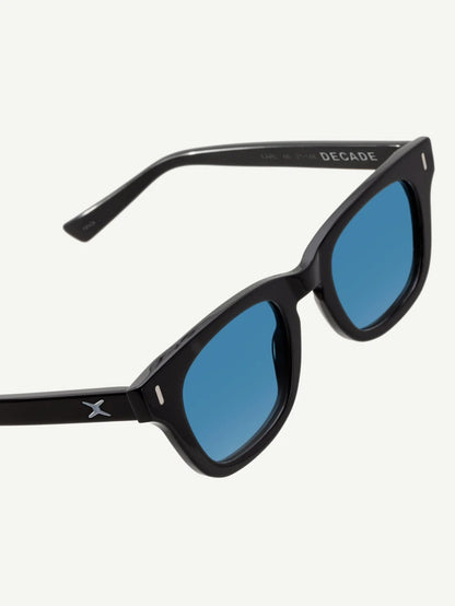 DECADE EYEWEAR | EARL 50s - GLOSS BLACK/BLUE