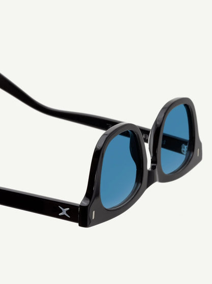 DECADE EYEWEAR | EARL 50s - GLOSS BLACK/BLUE