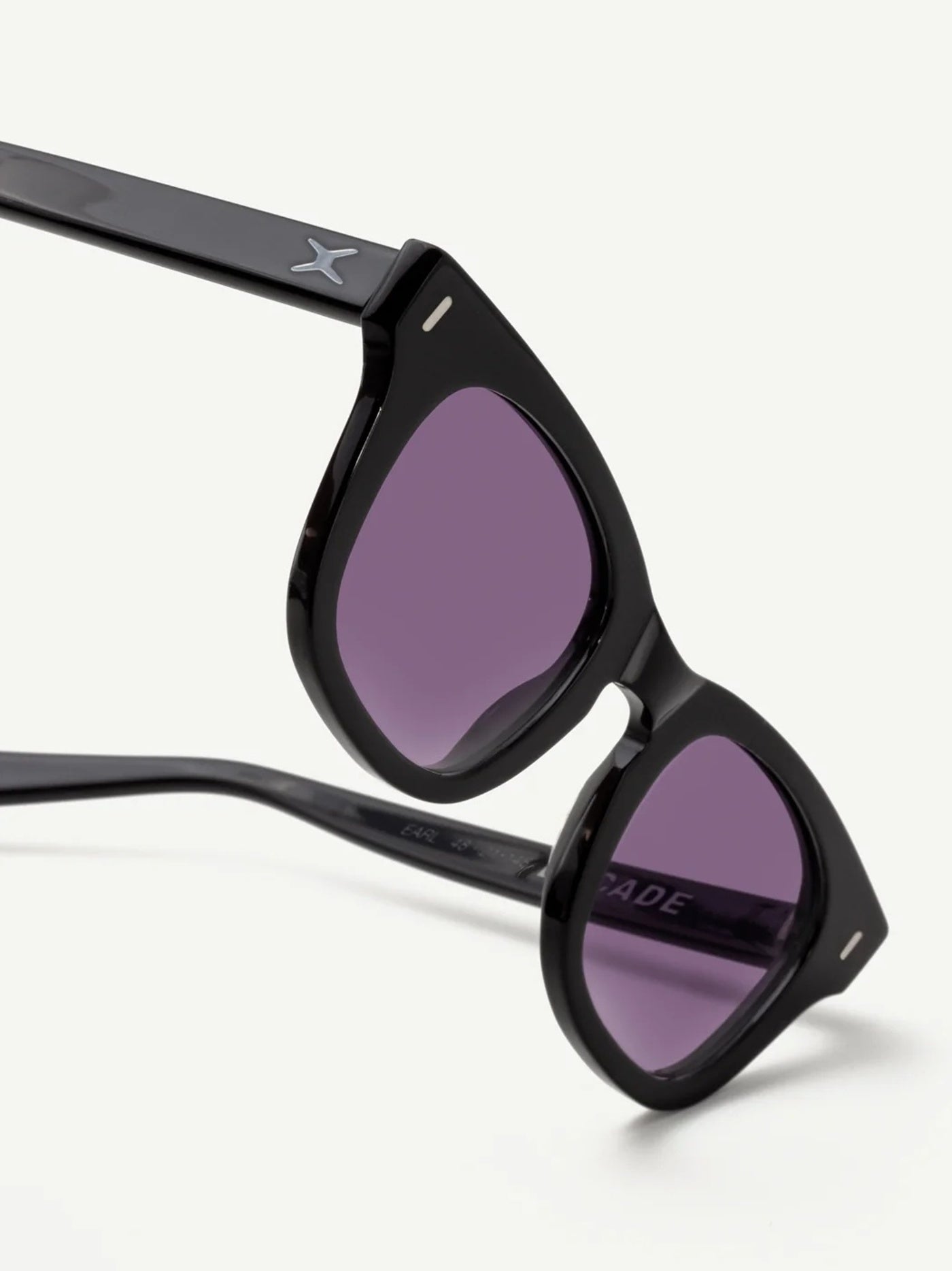 DECADE EYEWEAR | EARL 50s - GLOSS BLACK/PURPLE