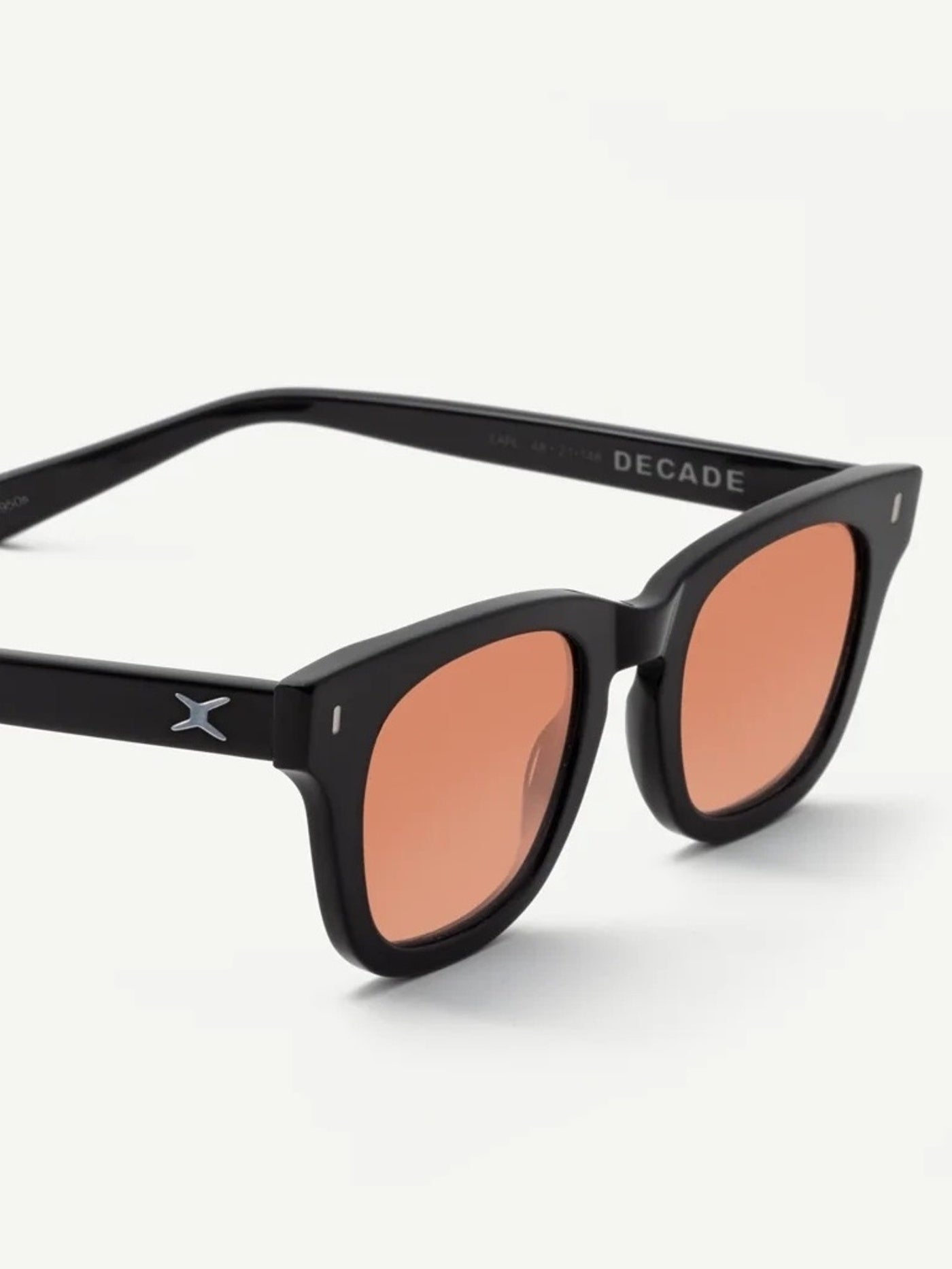 DECADE EYEWEAR | EARL 50s - GLOSS BLACK/SUNSET