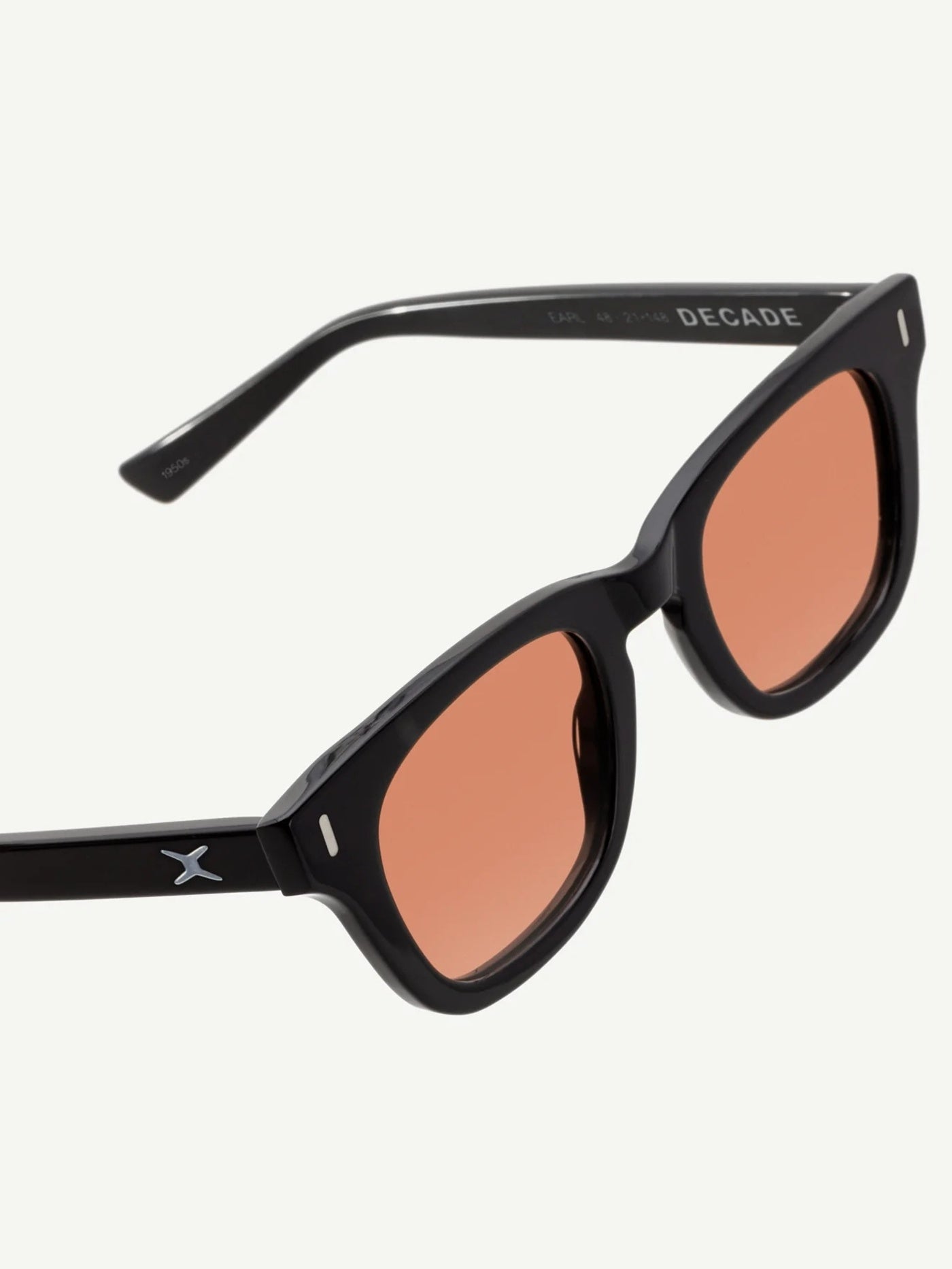 DECADE EYEWEAR | EARL 50s - GLOSS BLACK/SUNSET