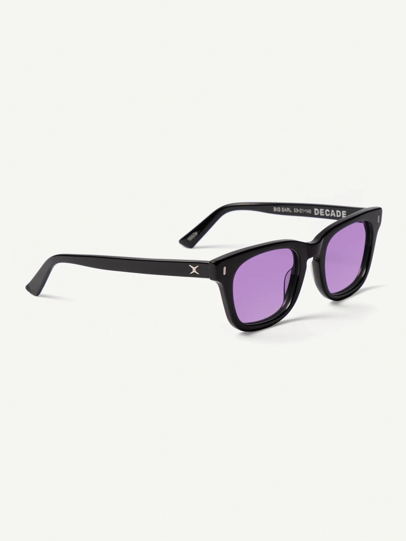DECADE EYEWEAR | BIG EARL 50s - GLOSS BLACK/PURPLE