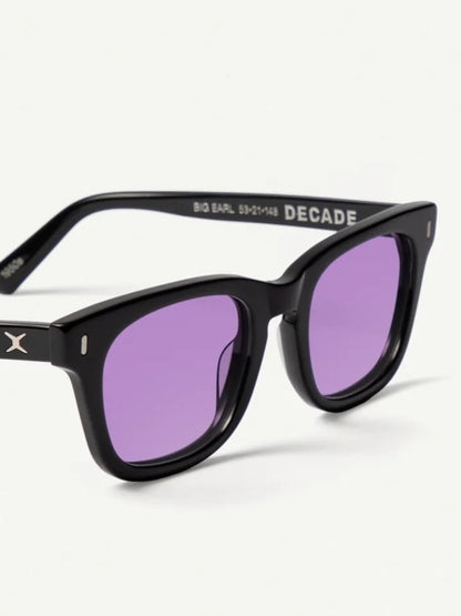 DECADE EYEWEAR | BIG EARL 50s - GLOSS BLACK/PURPLE
