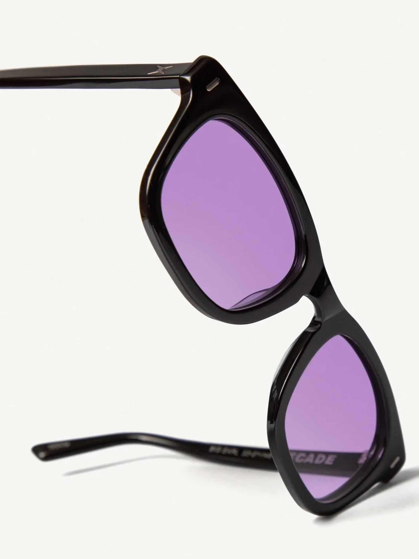 DECADE EYEWEAR | BIG EARL 50s - GLOSS BLACK/PURPLE