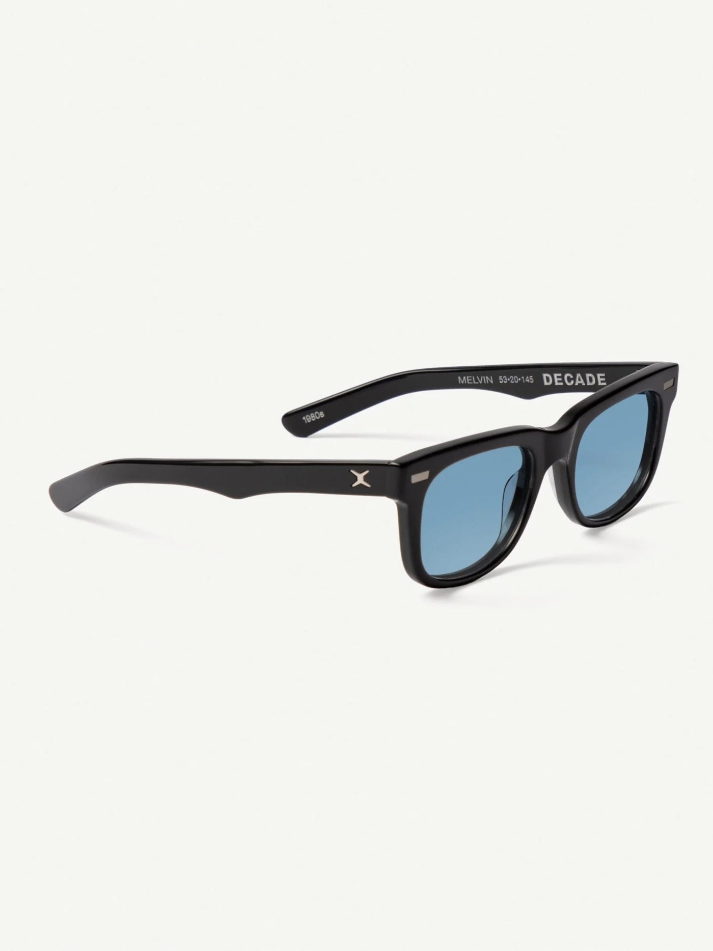 DECADE EYEWEAR | MELVIN 80s - GLOSS BLACK/BLUE