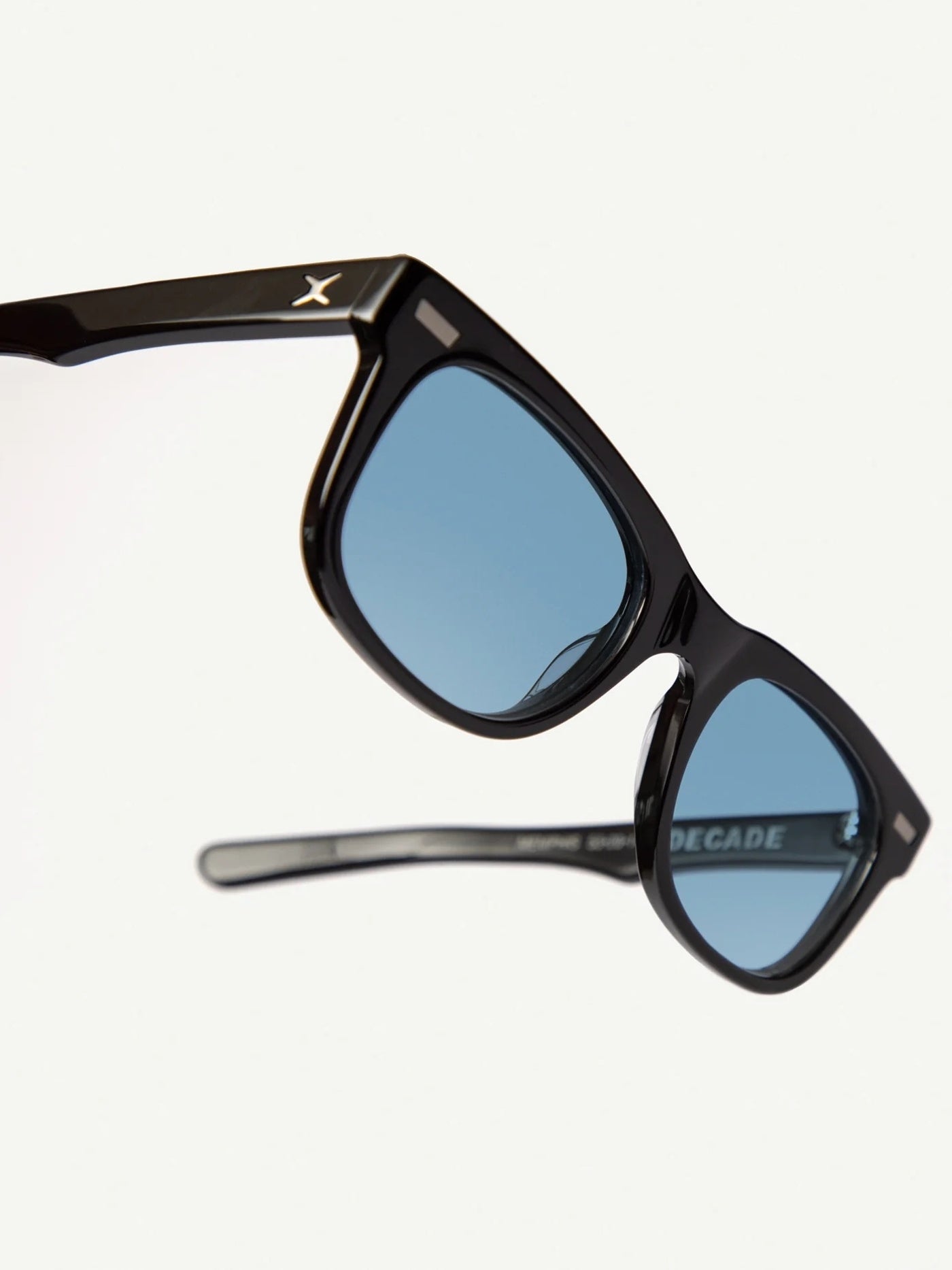 DECADE EYEWEAR | MELVIN 80s - GLOSS BLACK/BLUE