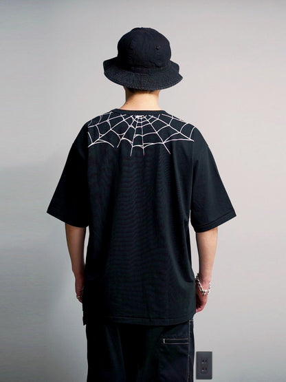 TYPE VT15 SPIDER-WEB SHORT SLEEVE-T - Black