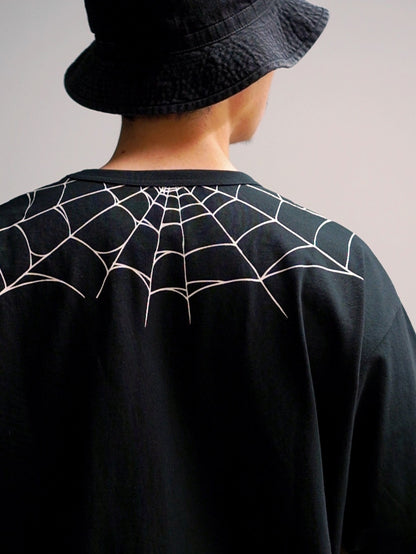 TYPE VT15 SPIDER-WEB SHORT SLEEVE-T - Black