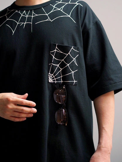 TYPE VT15 SPIDER-WEB SHORT SLEEVE-T - Black
