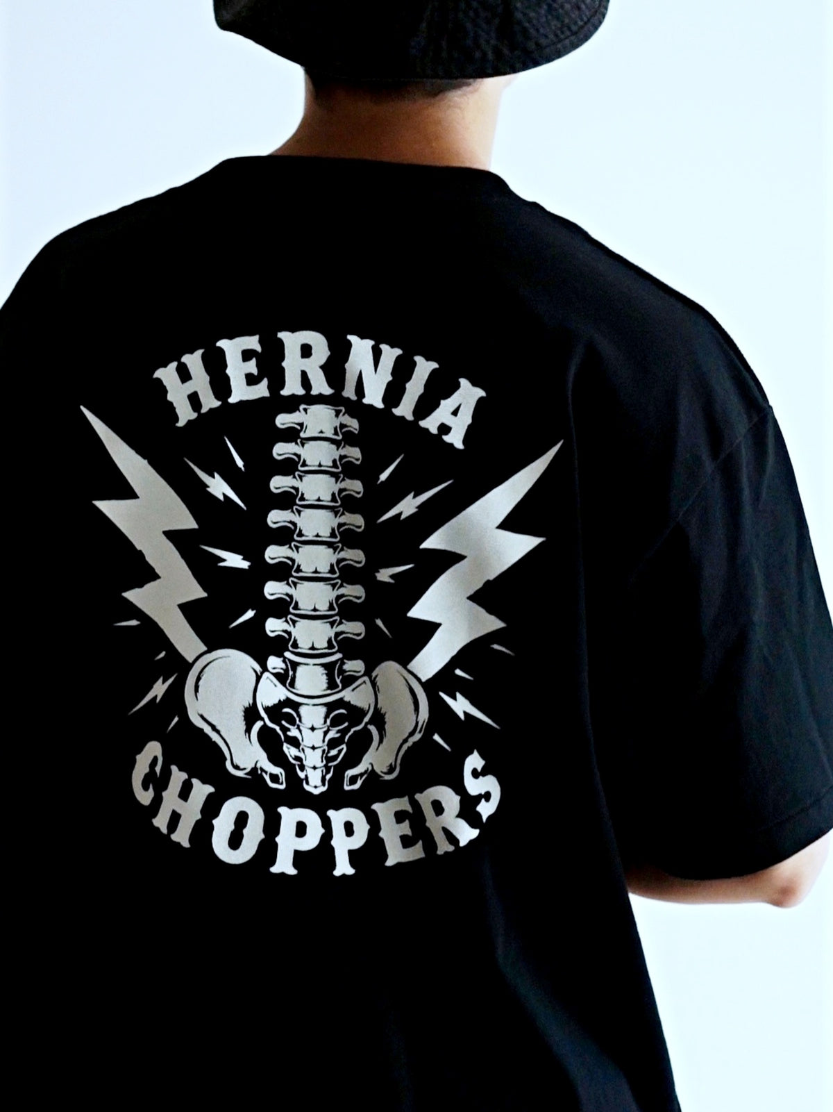 FORNOW | HERNIA CHOPPERS "BACKBONE" TEE - Black