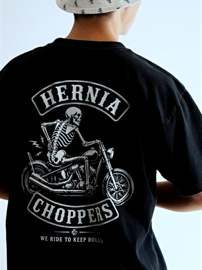 FORNOW | HERNIA CHOPPERS "KEEP ROLLIN" TEE - Black
