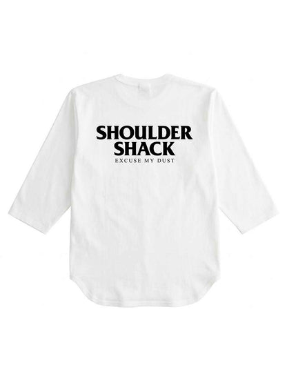 SHOULDER SHACK 3/4 Sleeve T-Shirts - Natural