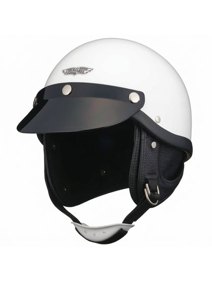 TT&CO. | any motorcycle別注 FiberGlass Customshop SHORTY BLACK RUBBER TRIM - White