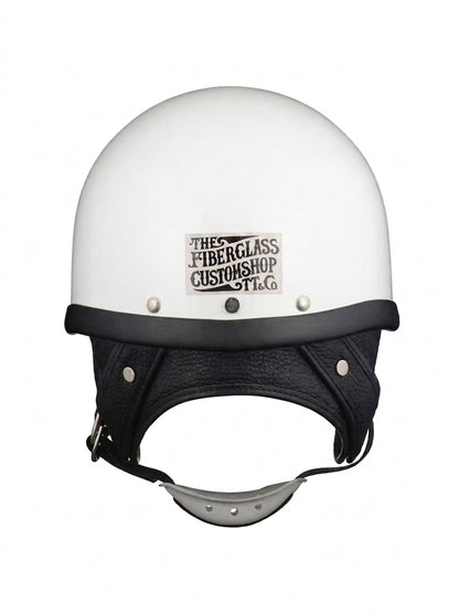 TT&CO. | any motorcycle別注 FiberGlass Customshop SHORTY BLACK RUBBER TRIM - White
