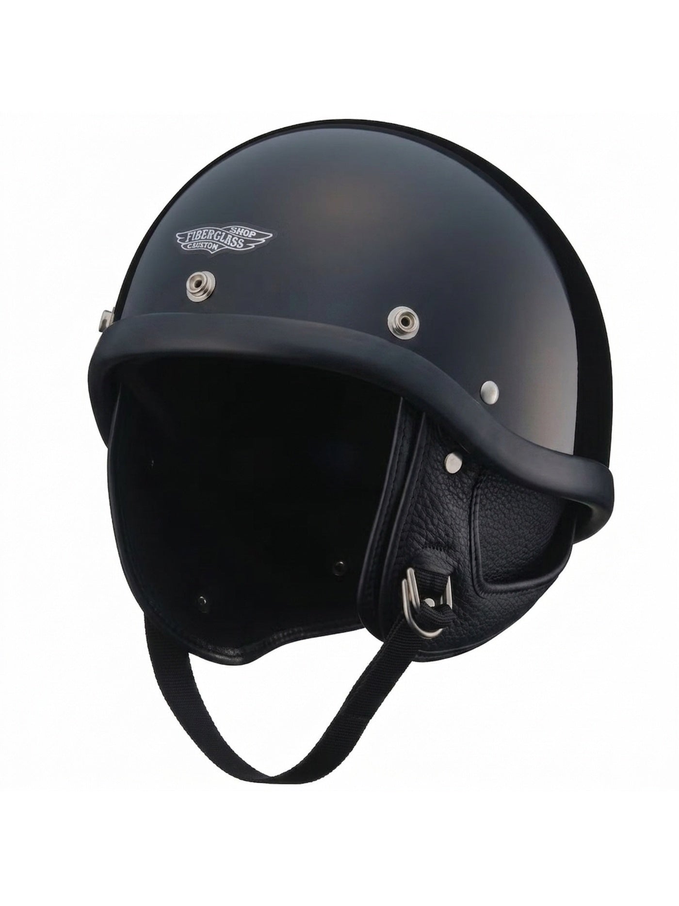 TT&CO. | any motorcycle別注 FiberGlass Customshop SHORTY BLACK RUBBER TRIM - Black