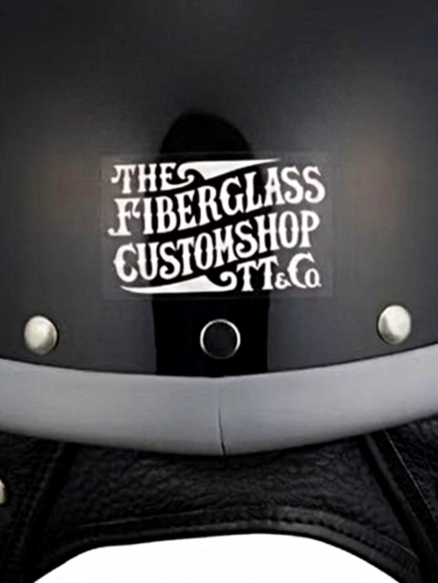 TT&CO. | any motorcycle別注 FiberGlass Customshop SHORTY BLACK RUBBER TRIM - Black