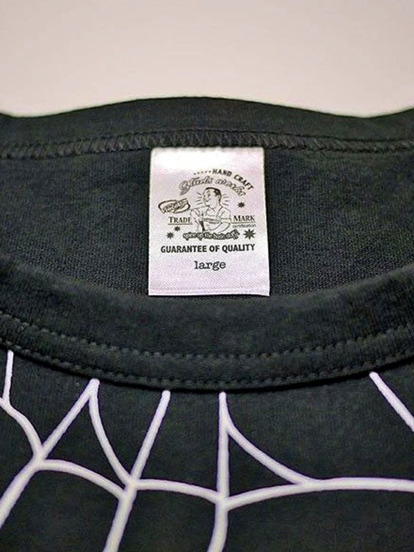 Vin&Age | TYPE VT15 SPIDER-WEB SHORT SLEEVE-T - Black