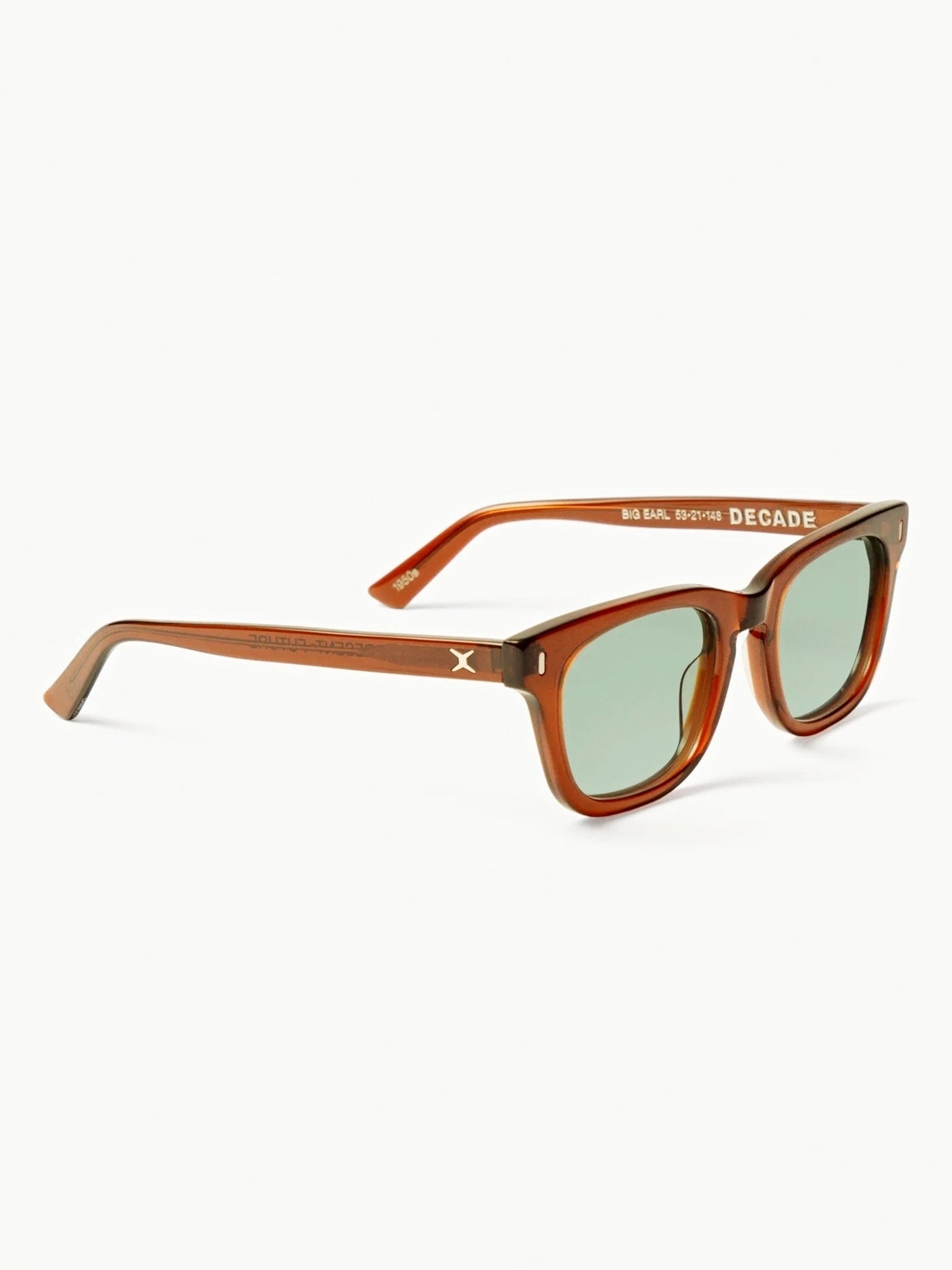 DECADE EYEWEAR | BIG EARL 50s - COFFEE/GREEN