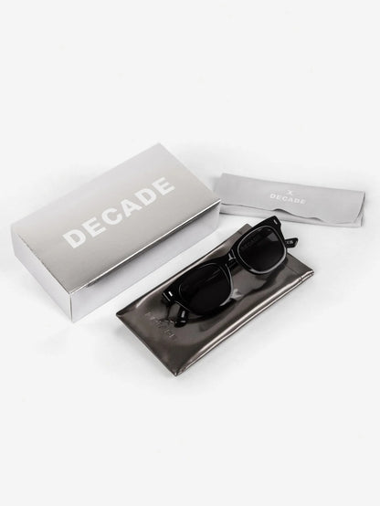 DECADE EYEWEAR | MELVIN 80s - GLOSS BLACK/BLUE