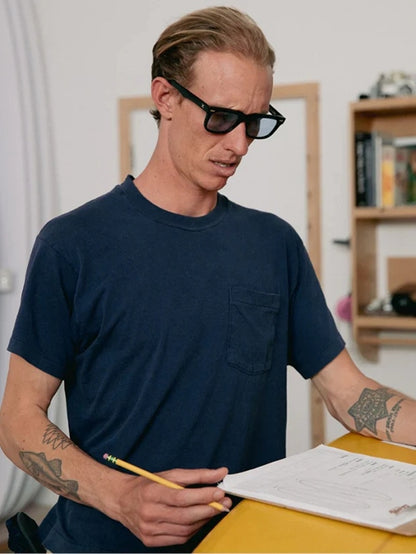 DECADE EYEWEAR | MELVIN 80s - GLOSS BLACK/BLUE