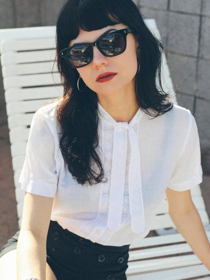 DECADE EYEWEAR | BIG EARL 50s - GLOSS BLACK/PURPLE