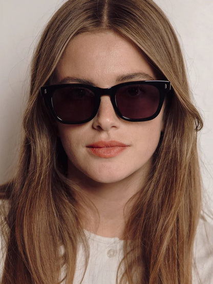 DECADE EYEWEAR | BIG EARL 50s - GLOSS BLACK/PURPLE