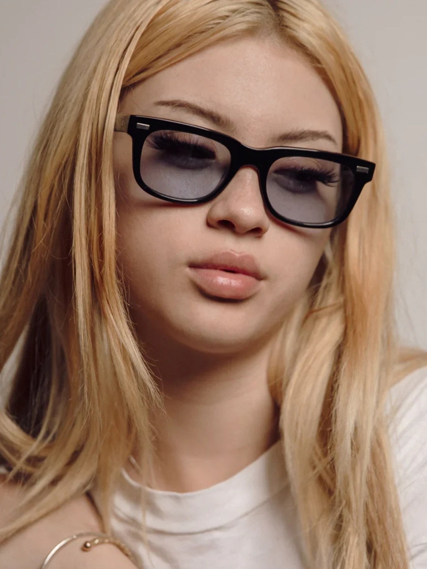 DECADE EYEWEAR | MELVIN 80s - GLOSS BLACK/BLUE