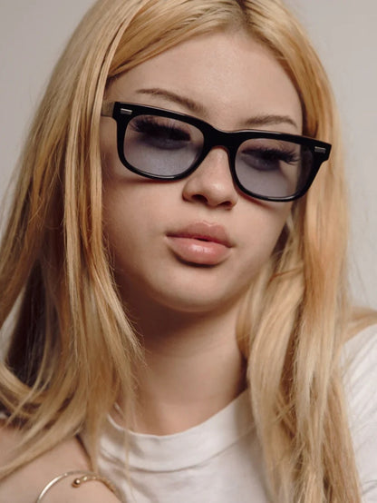 DECADE EYEWEAR | MELVIN 80s - GLOSS BLACK/BLUE
