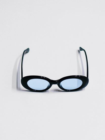OVAL SHADE - Black/Light Blue