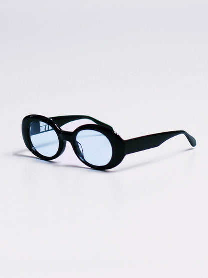OVAL SHADE - Black/Light Blue