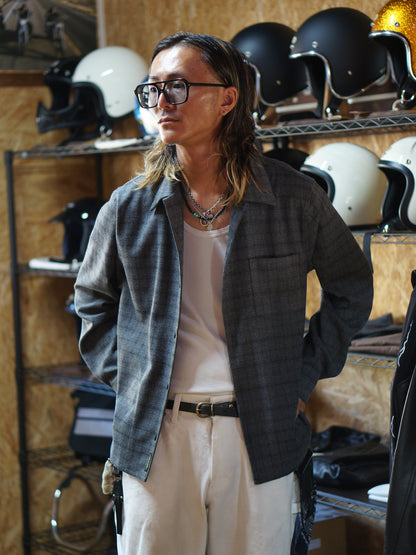Vin&Age | TYPE VSL12_26 OMBRE CHECK SHIRT - Gray