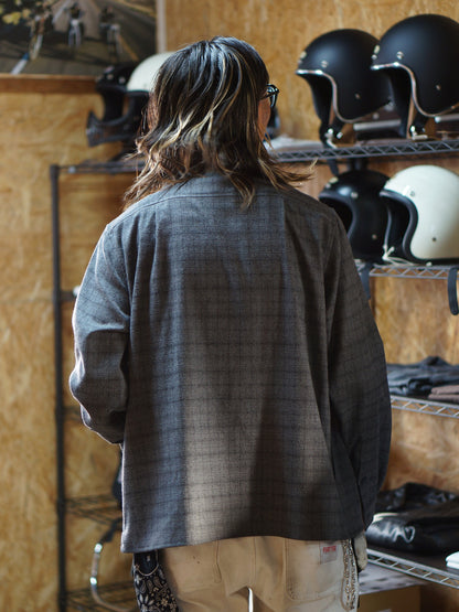 Vin&Age | TYPE VSL12_26 OMBRE CHECK SHIRT - Gray