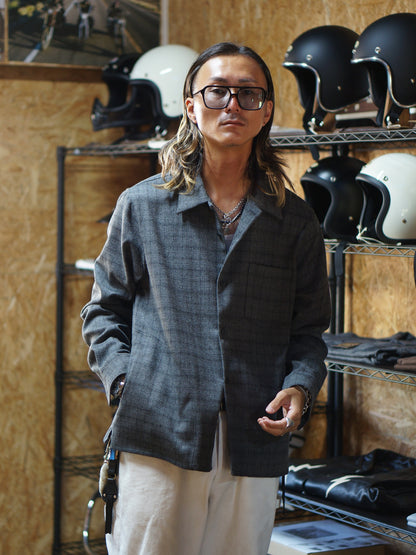 Vin&Age | TYPE VSL12_26 OMBRE CHECK SHIRT - Gray