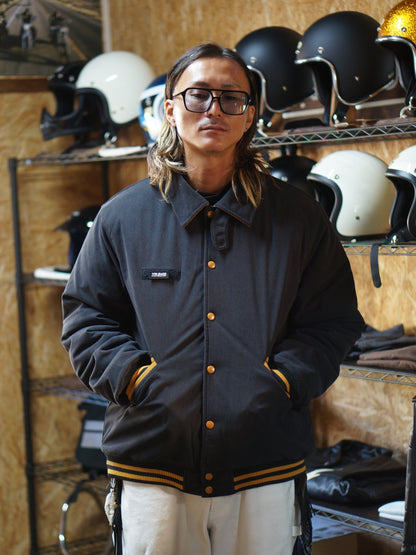 Vin&Age | TYPE VTJ9 LETTERMAN JK - Dark Gray/Mustard