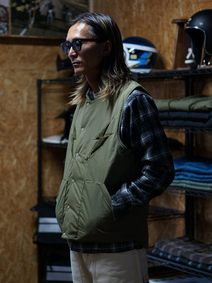 Vin&Age | TYPE VTJ11 NYLON PUFFER VEST - Khaki