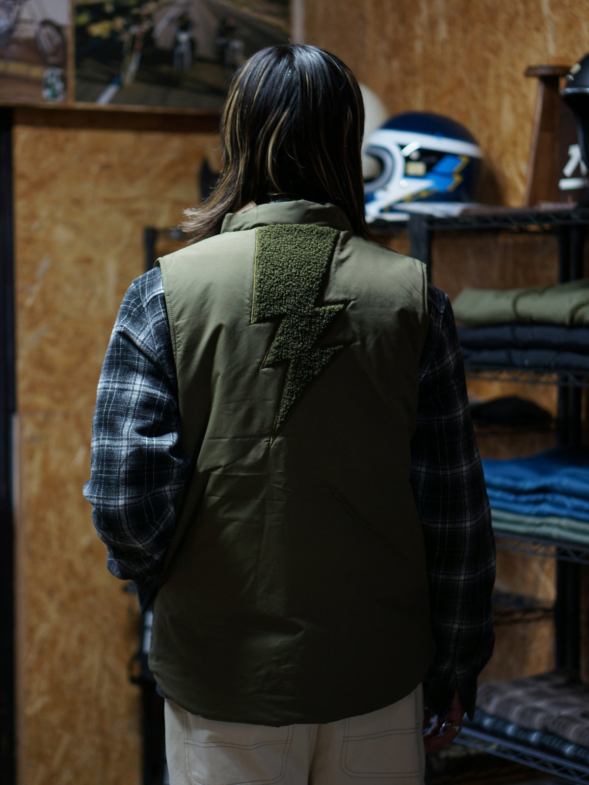 Vin&Age | TYPE VTJ11 NYLON PUFFER VEST - Khaki