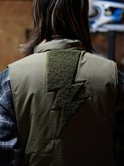 Vin&Age | TYPE VTJ11 NYLON PUFFER VEST - Khaki