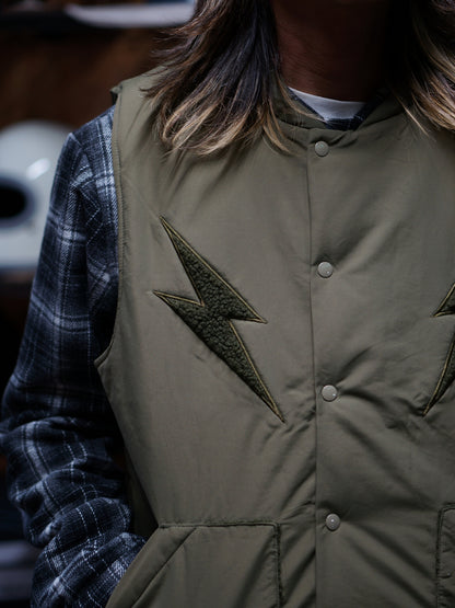 Vin&Age | TYPE VTJ11 NYLON PUFFER VEST - Khaki