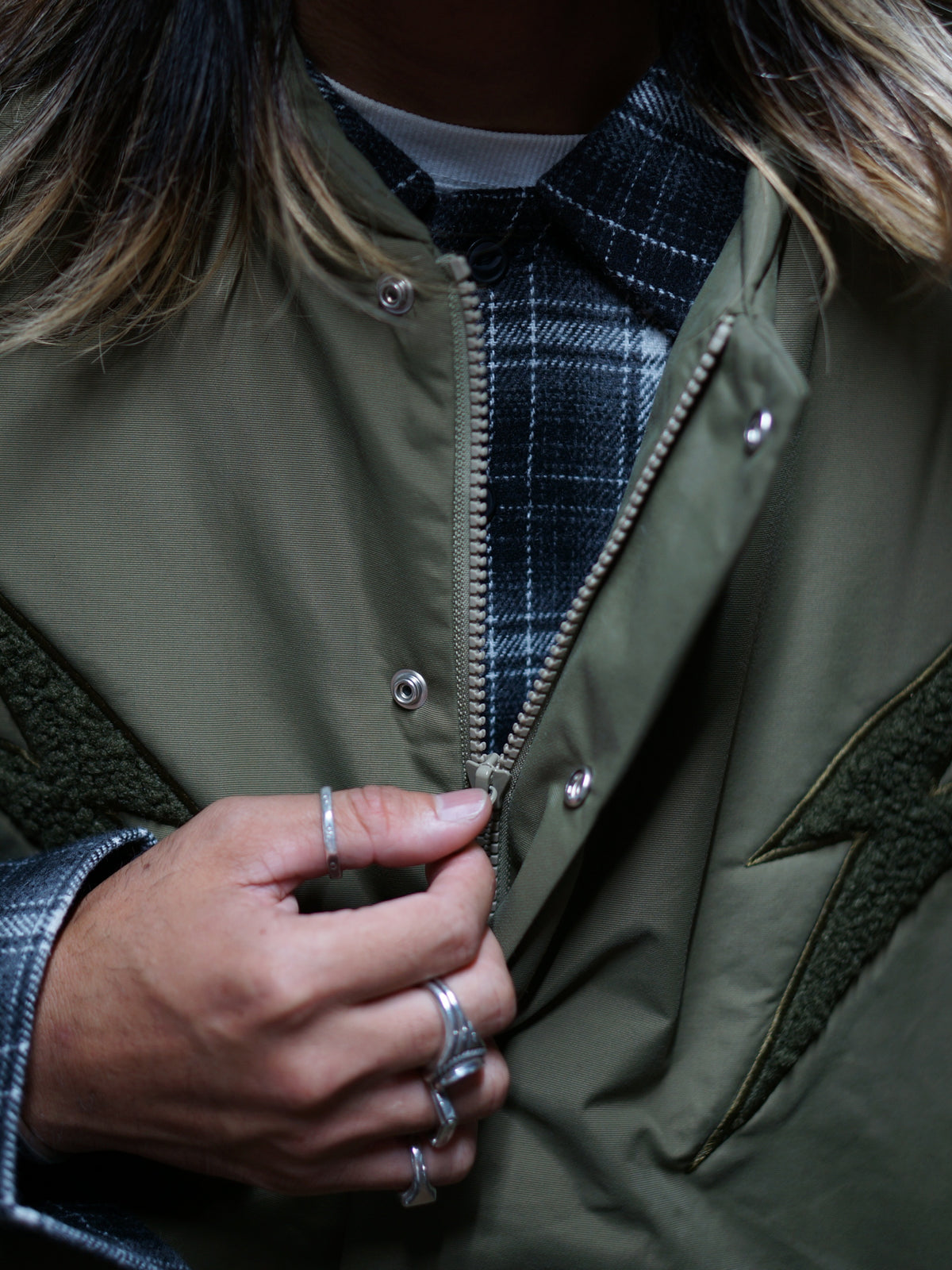 Vin&Age | TYPE VTJ11 NYLON PUFFER VEST - Khaki