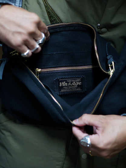 Vin&Age | TYPE VBG10 CANVAS SHOULDER BAG - Brown